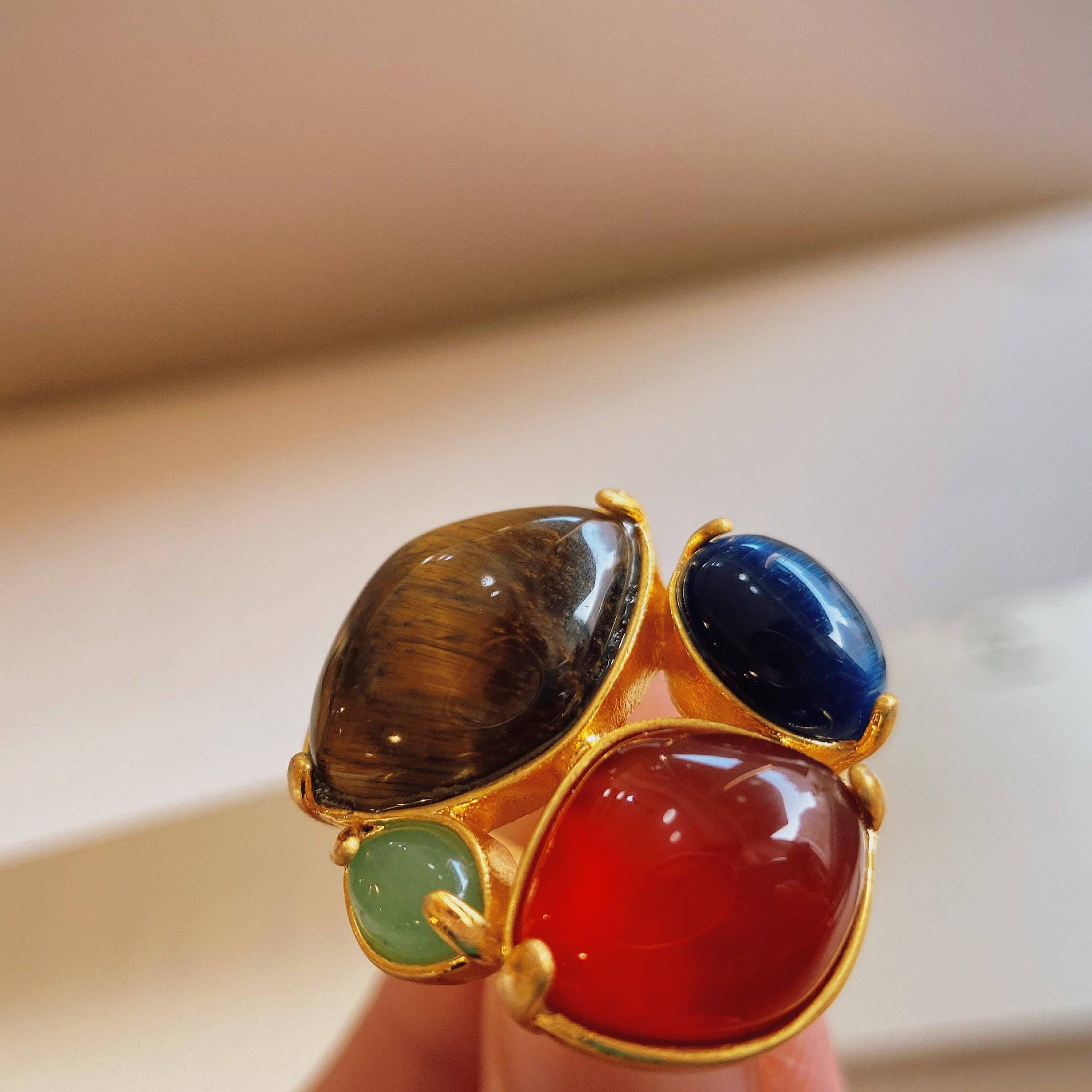 Chic Multi-Stone Garden Ring