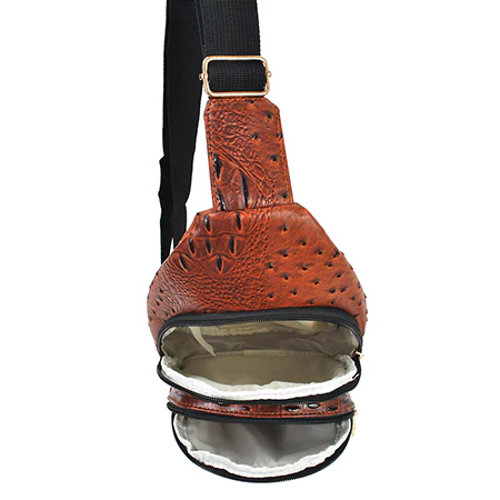 Vintage-Style Faux Leather Sling Bag