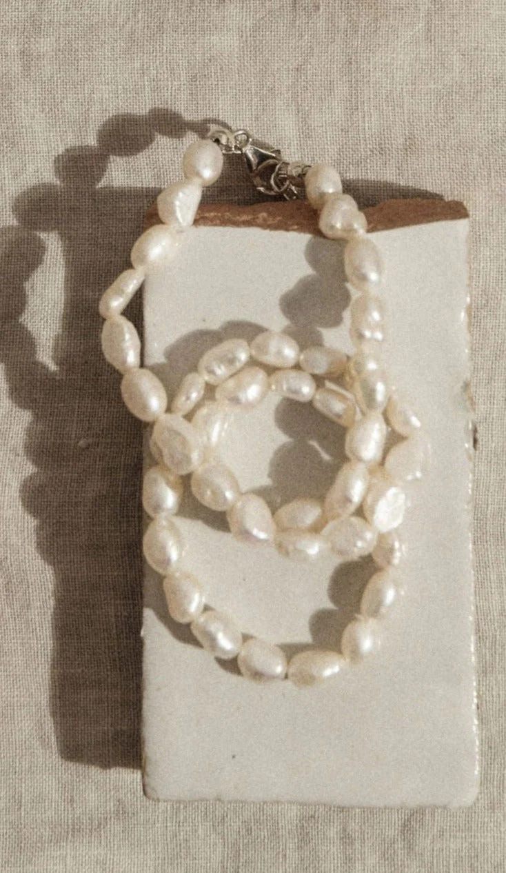 Elegance In Faux Pearl Necklace