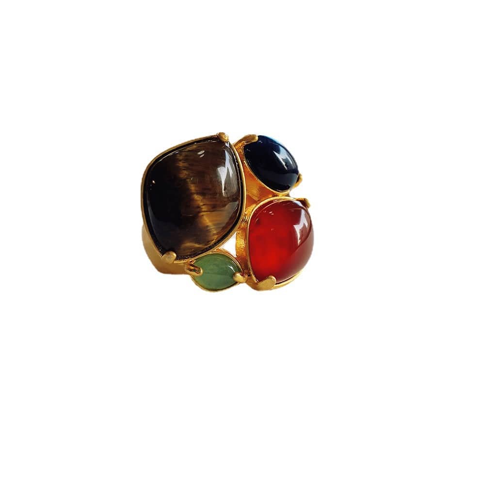 Chic Multi-Stone Garden Ring