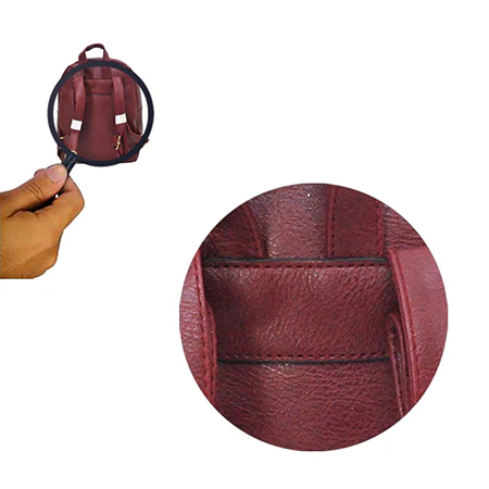 Elegant Burgundy Leather Backpack