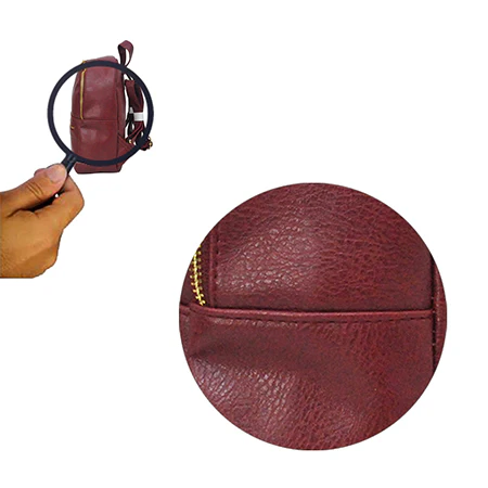 Elegant Burgundy Leather Backpack