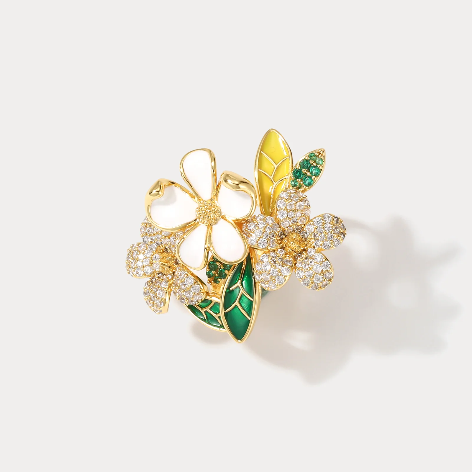 Elegant Floral Fantasy Ring