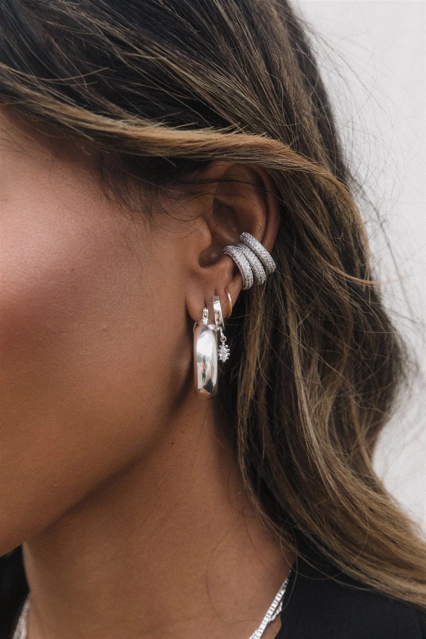 Elegant Hoop Drop Earrings