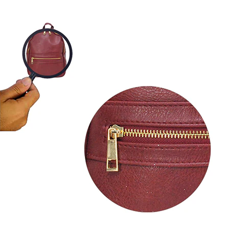 Elegant Burgundy Leather Backpack